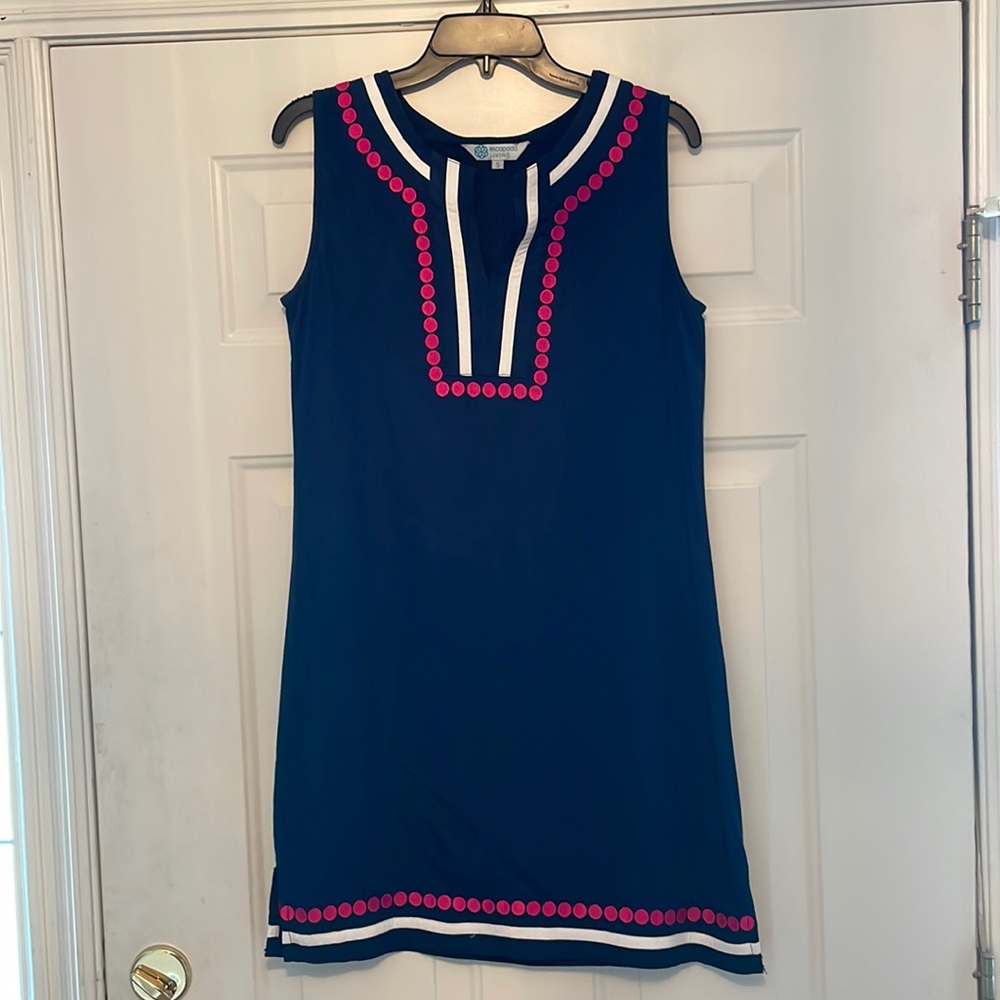 Escapada Living Navy and Hot Pink Dress
